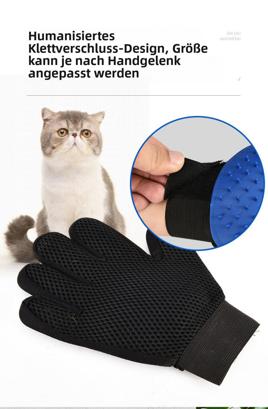 Sandsberg | Handschuhe zum Entfernen und Kämmen von Tierhaaren