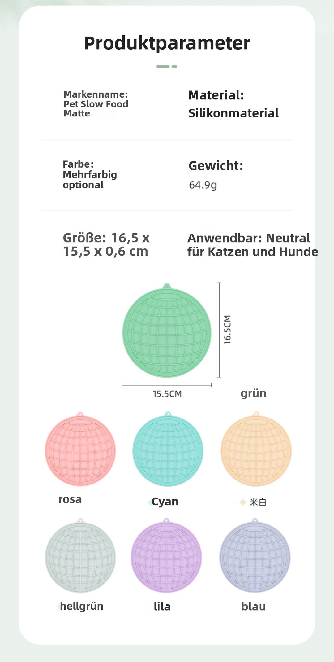 Sandsberg | Silikon-Anti-Choking-Slow-Food-Anti-Rutsch-Saugnapf