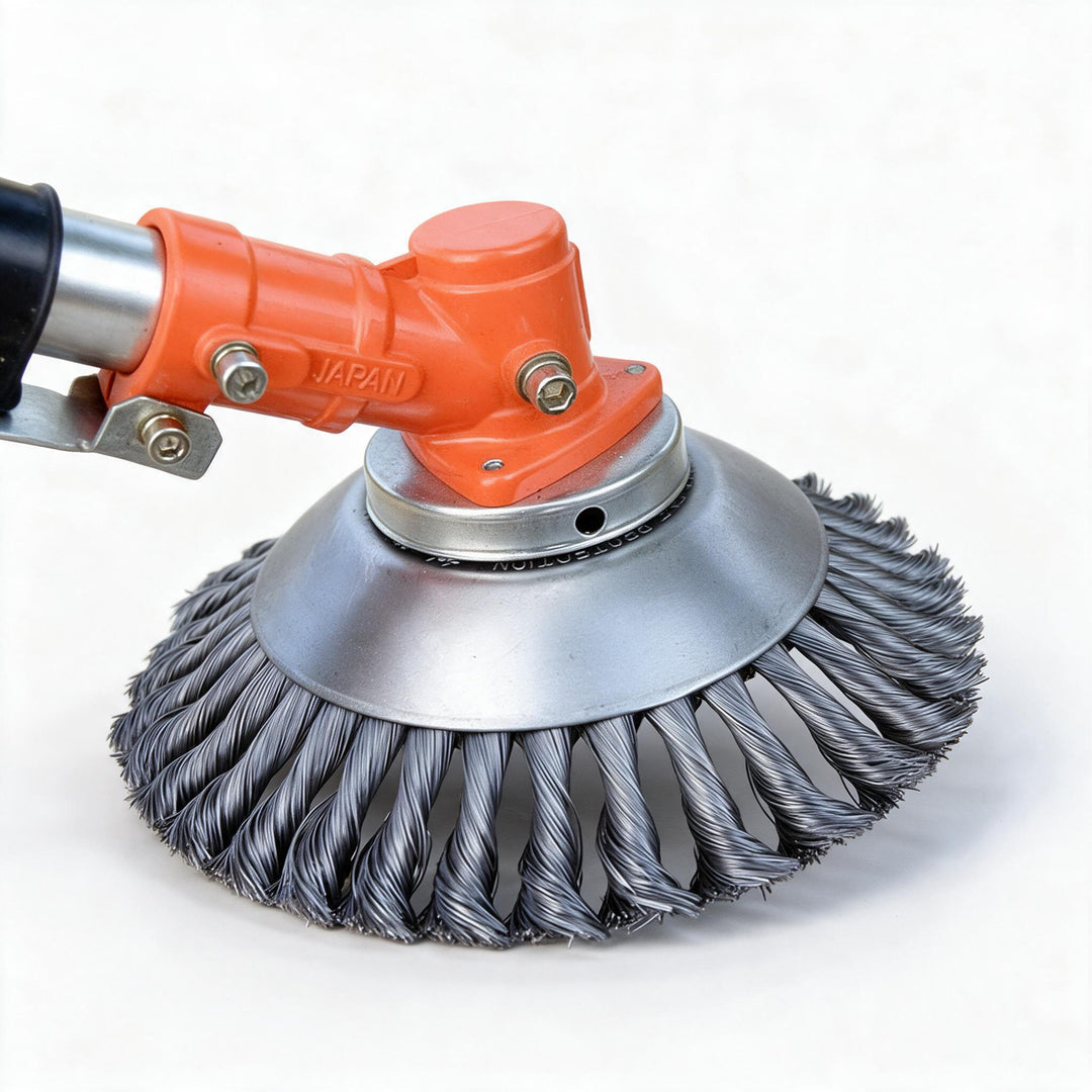 TurboTrimmer™️ Unkrautbürste aus Kohlenstoffstahl