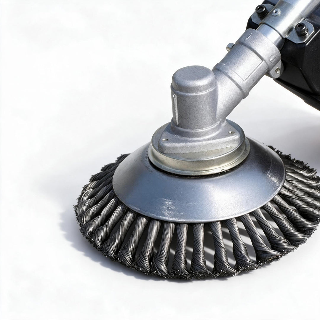 TurboTrimmer™️ Unkrautbürste aus Kohlenstoffstahl