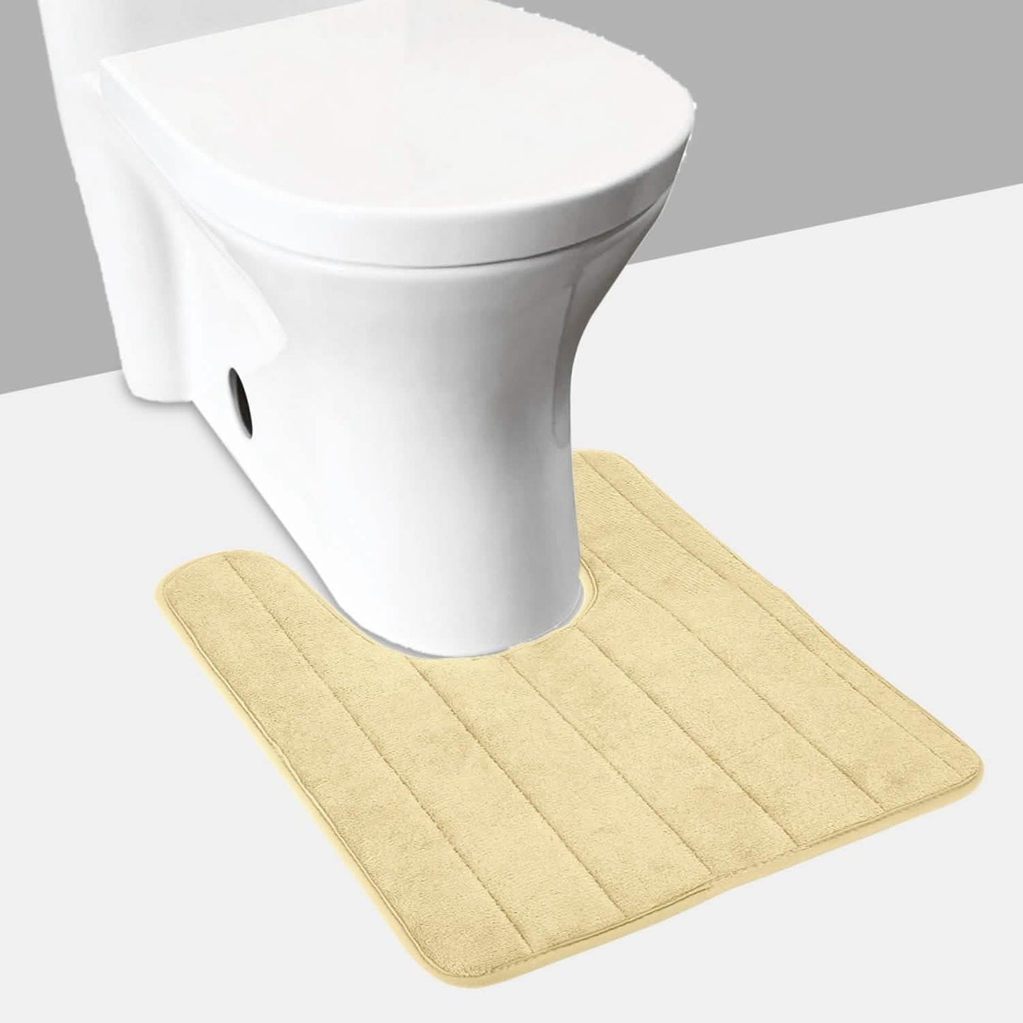 U-förmige, rutschfeste Toilettenmatte