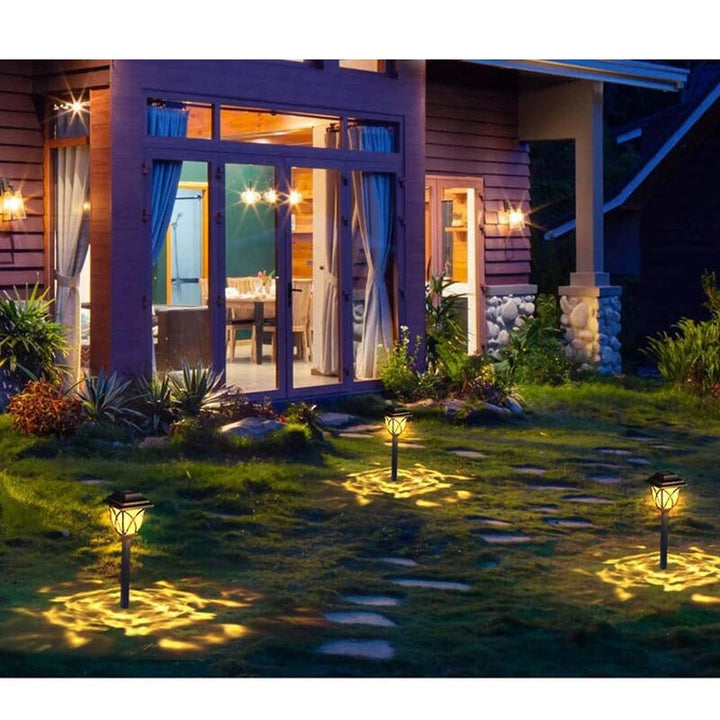 LED Solar Gartenleuchten – Dekorative Solarbetriebene Rasenlichter für Außenwege | Karnz