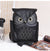 PU-Leder Eulenprint-Rucksack für Damen – Mehrfach-Taschen-Design | Karnz
