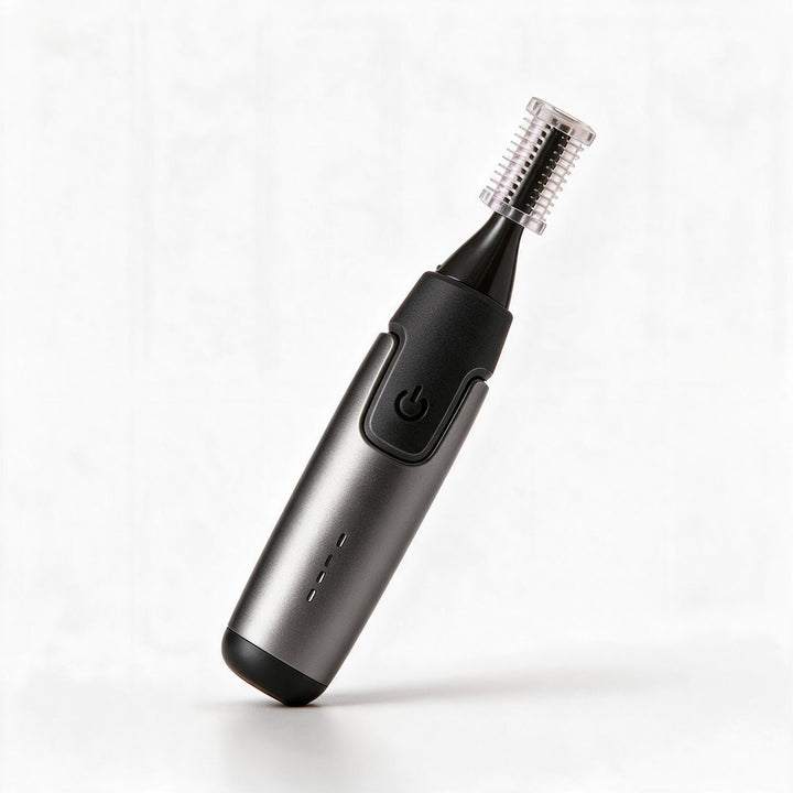 Karnz | Professional Ultradünner Präzisionstrimmer | Titan-Edelstahl-Klingen | Integriertes LED-Licht | Mikro-Oszillations-Technologie | Für Nase, Ohren & Konturen
