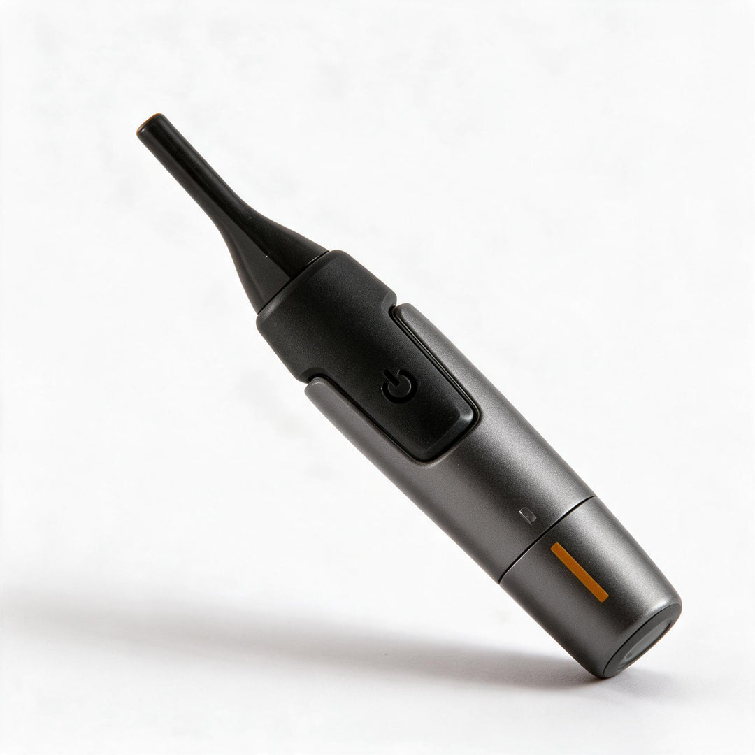 Karnz | Professional Ultradünner Präzisionstrimmer | Titan-Edelstahl-Klingen | Integriertes LED-Licht | Mikro-Oszillations-Technologie | Für Nase, Ohren & Konturen