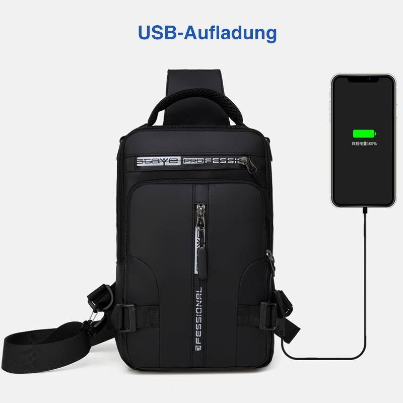 Umhängetasche mit USB-Ladegerät | Karnz