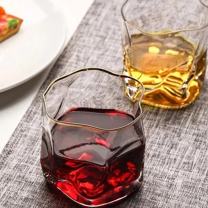Texturiertes Whiskeyglas 2-teilige Set Karnz