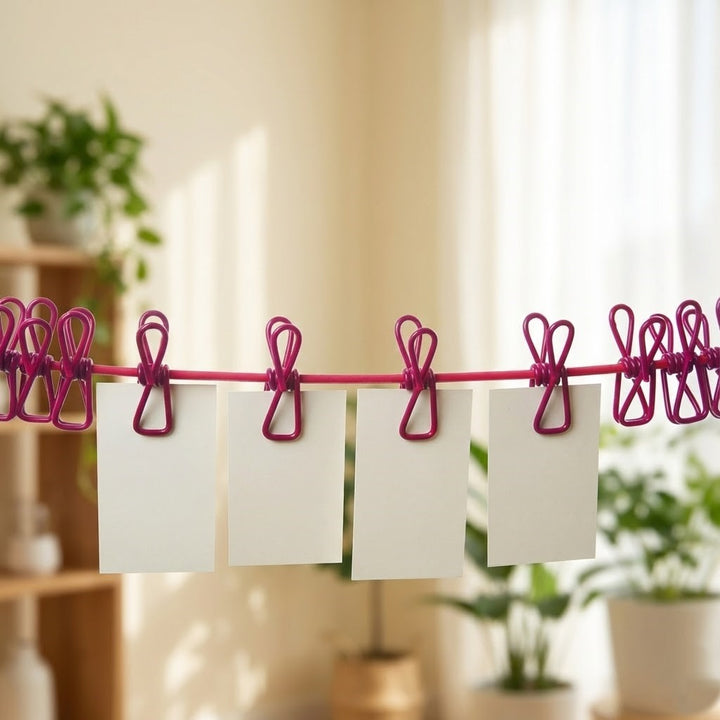 Winddicht Rutschfeste Elastische Multi-Clip Reise Wäscheleine | Karnz