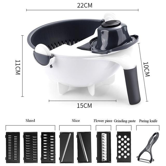 Cut N' Drain Veggie Slicing Bowl | Karnz