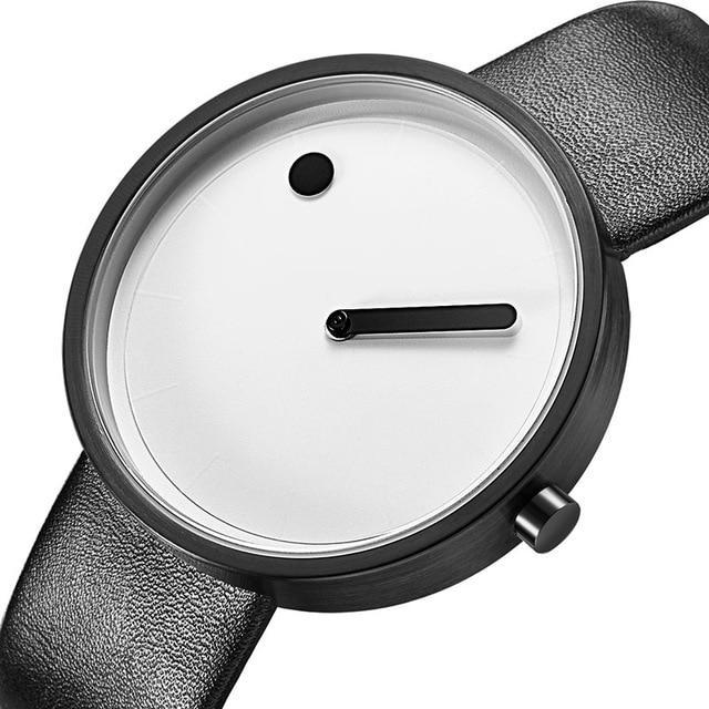 Karnz | IcoolGadgets Quarz Uhr Herren Luxus Freizeit Schwarz Japan Quarz Uhr Einfache Designer Mode Uhr männlich