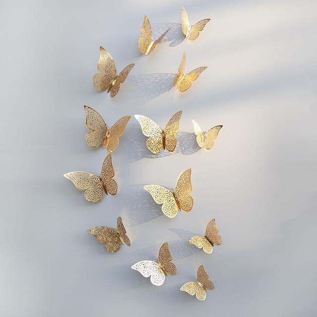 ButterflyGlow 3D-Schmetterlingsdekoration | Wanddekoration | Frühling & Sommer | Klassisch & Modern