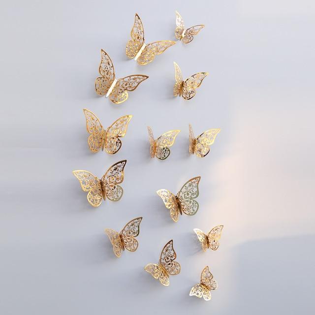 ButterflyGlow 3D-Schmetterlingsdekoration | Wanddekoration | Frühling & Sommer | Klassisch & Modern