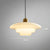 AuraBeam Licht – Minimalistische cremefarbene LED-Pendelleuchte aus Glas | Karnz