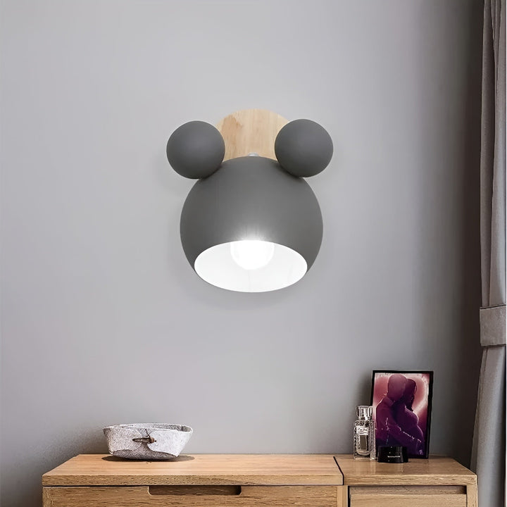 Wandleuchte im Mickey-Design – Dekorativ und Modern | Perfekt für das Kinderzimmer & Wohnzimmer | Karnz