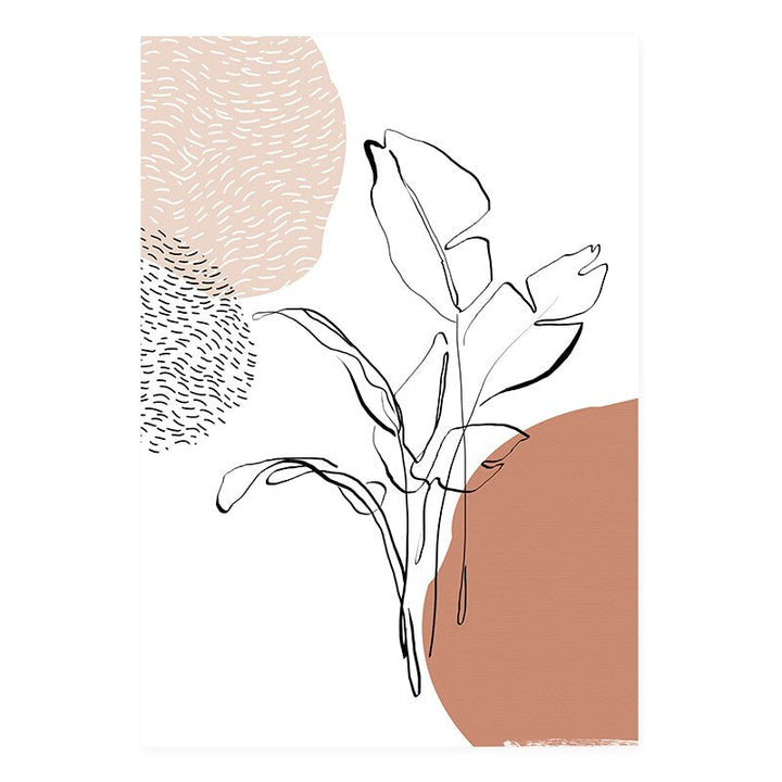 Modern Terracotta Boho Natur - Leinwand Wandkunst Druck