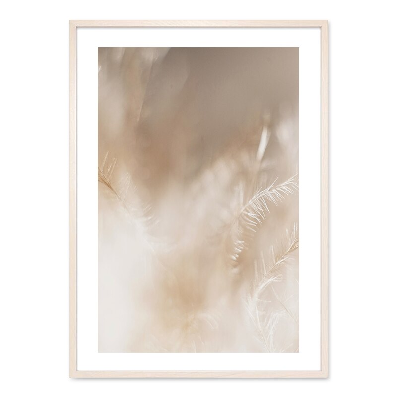 Bohemian Stil Blush Blumenzettel - Leinwand Wandkunst Druck