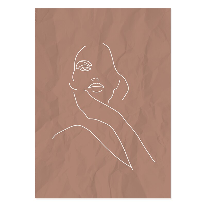 Abstract Boho Natur Beige Zeitgenössisch Regenbogen - Leinwand Wandkunst Drucken