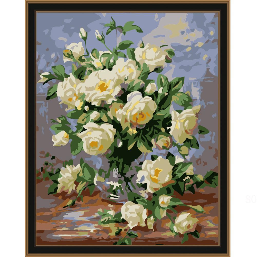 Vase of Roses - Van-Go Malen nach Zahlen Set | Karnz