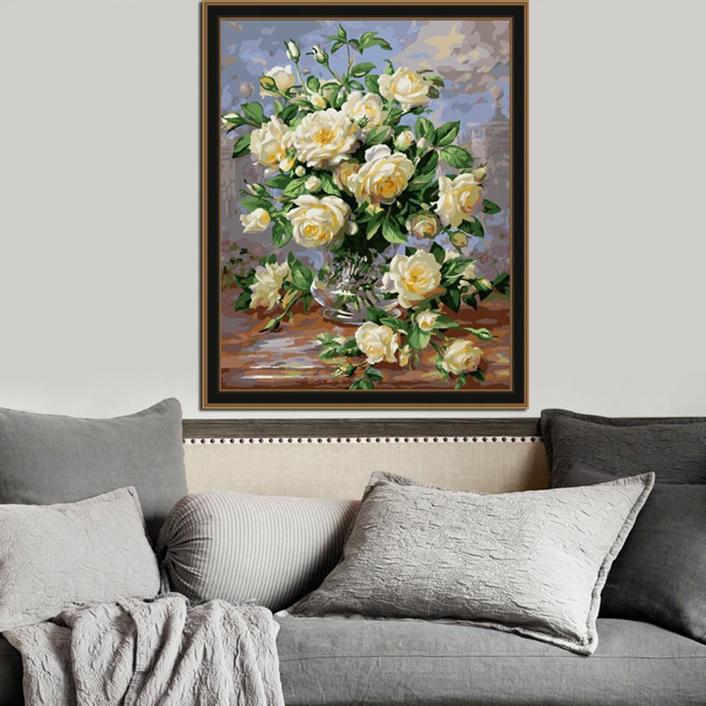 Vase of Roses - Van-Go Malen nach Zahlen Set | Karnz