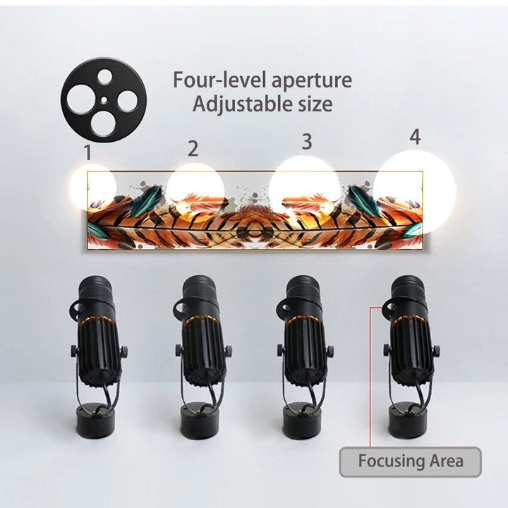 Verstellbarer LED-Deckenstrahler aus Aluminium