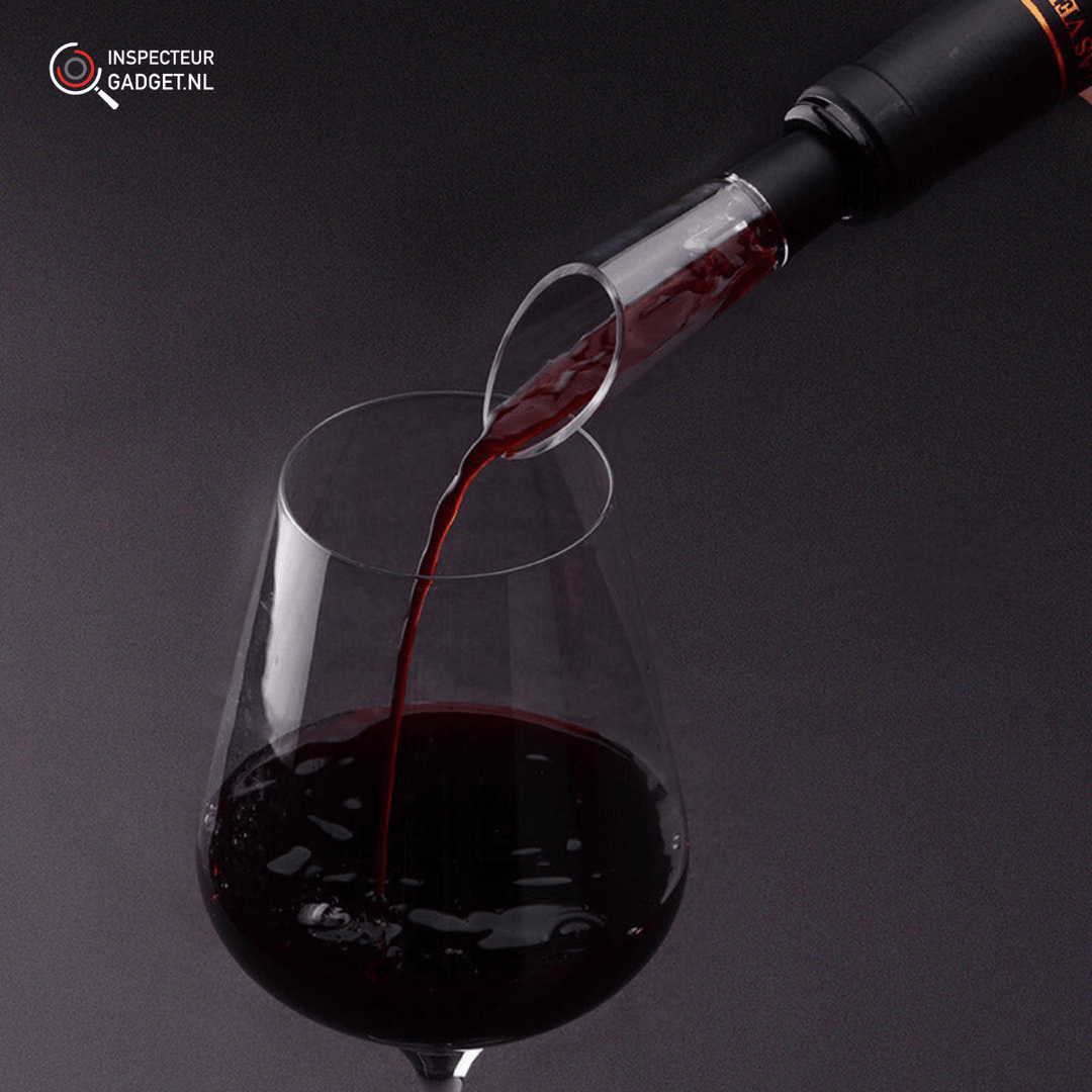 Vinolux 4-in-1 Elektrisches Weinöffner-Set – Korkenzieher, Folienschneider, Belüfter & Vakuumverschluss