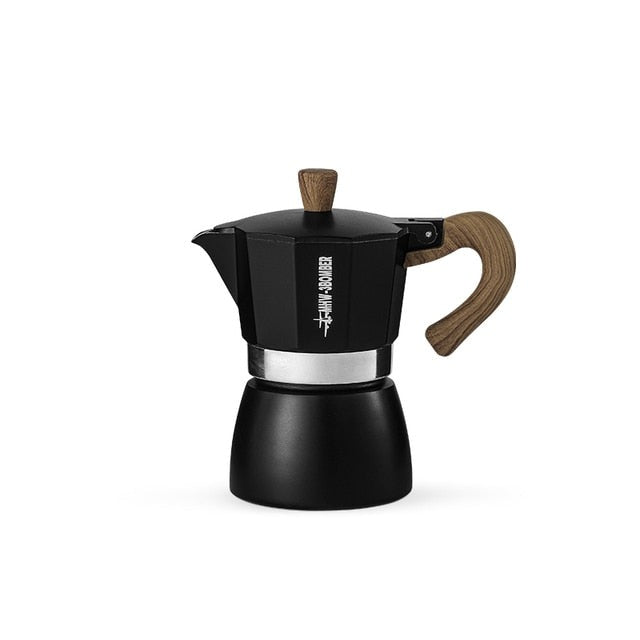 Vintage Holzgriff Espresso Maker Moka Pot Brühtools | Karnz