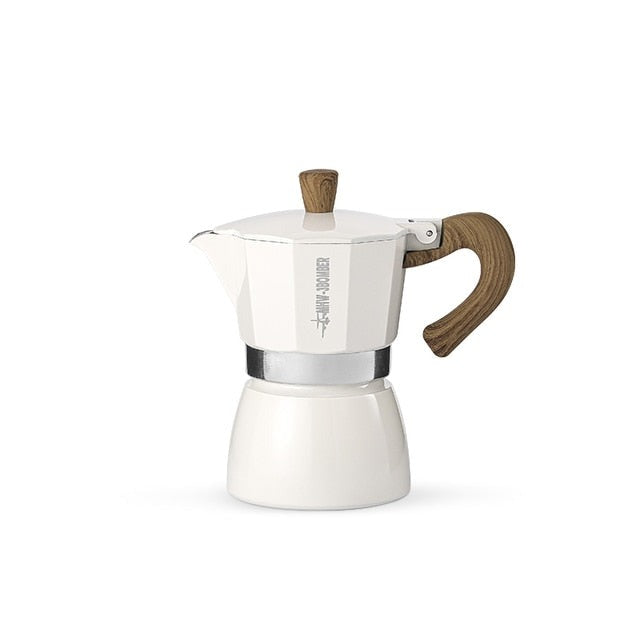 Vintage Holzgriff Espresso Maker Moka Pot Brühtools | Karnz
