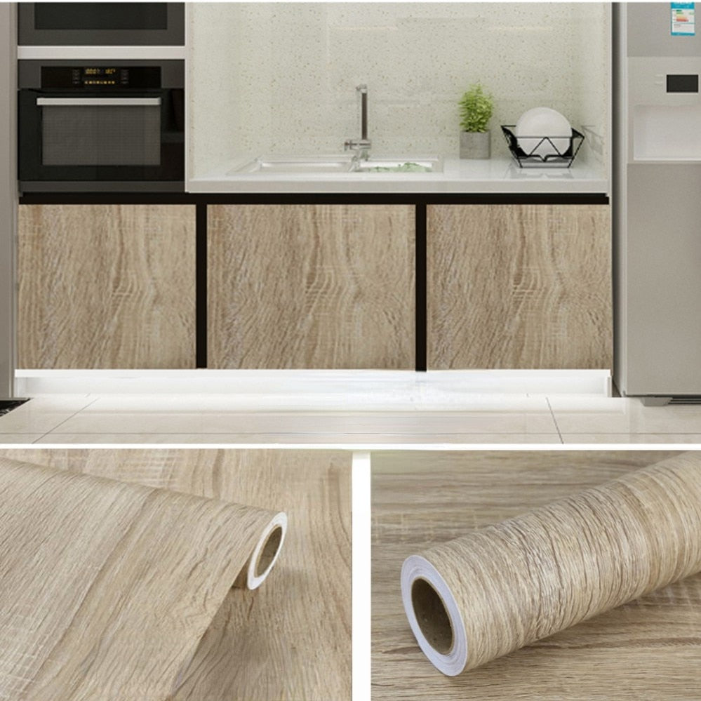 Vinyl Holzmaserung Aufkleber Kleiderschrank Tisch Möbelrenovierung | Karnz