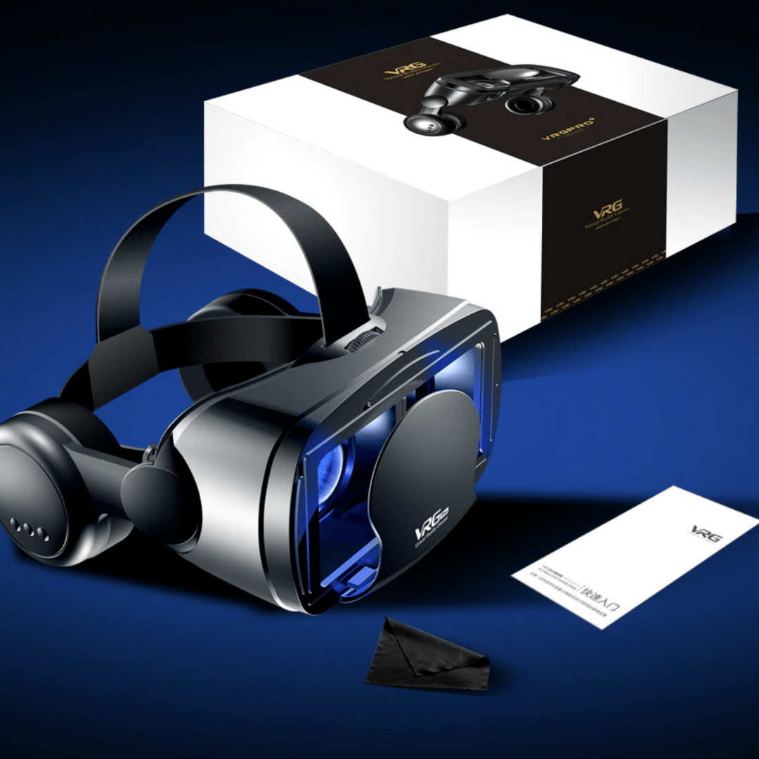 VISIAX – 3D-VR-Brille mit Kopfhörern und Controller