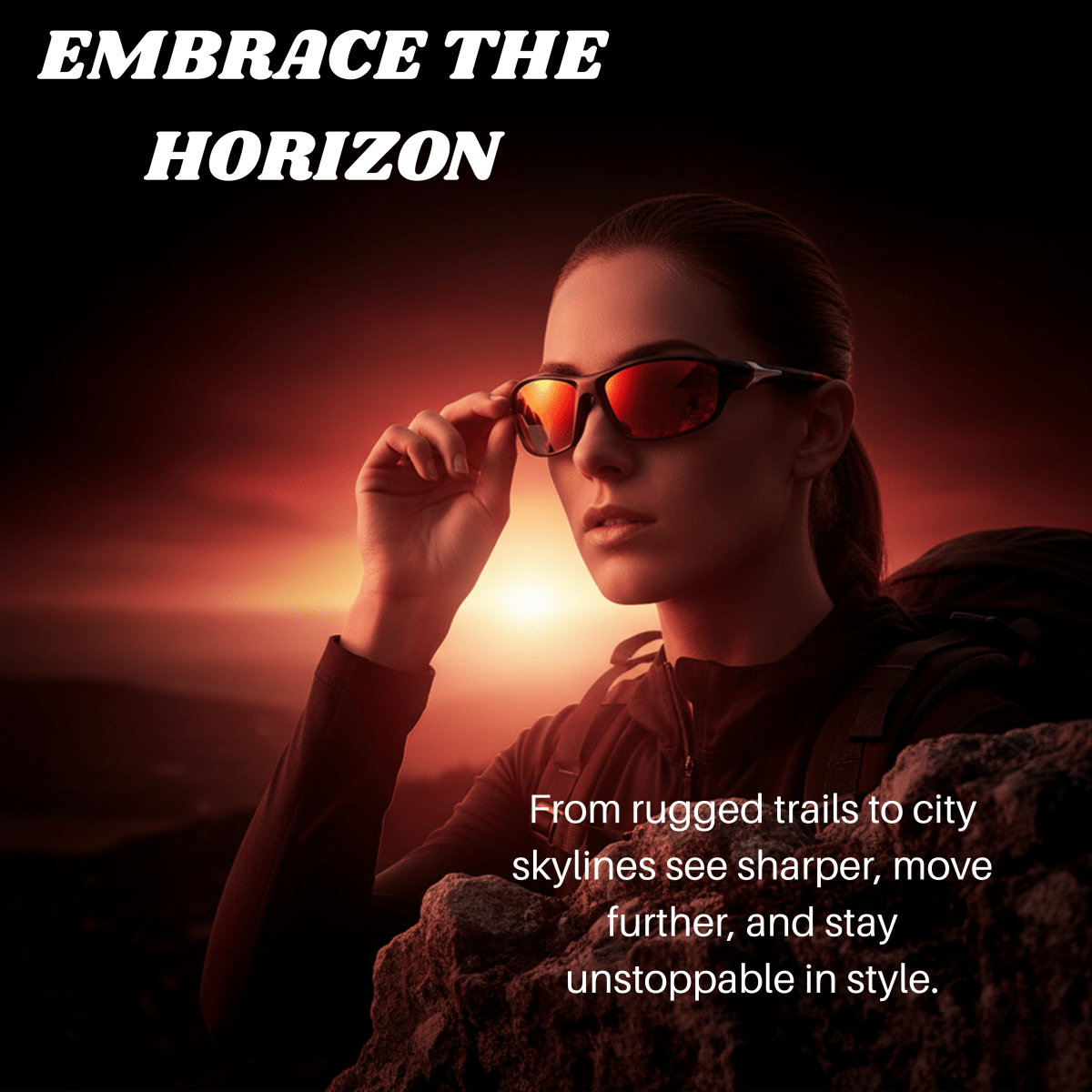 Polarisierte Wraparound-Sonnenbrille