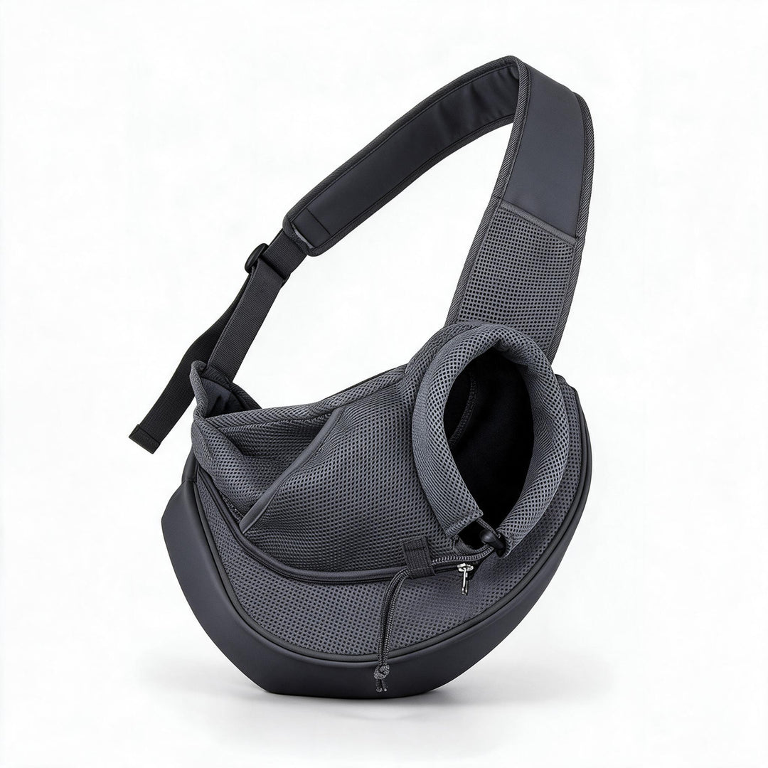 Karnz | Haustier Hund Trage Sling Tasche mit verstellbarem Gurt & Handyfach, für Hunde & Katzen