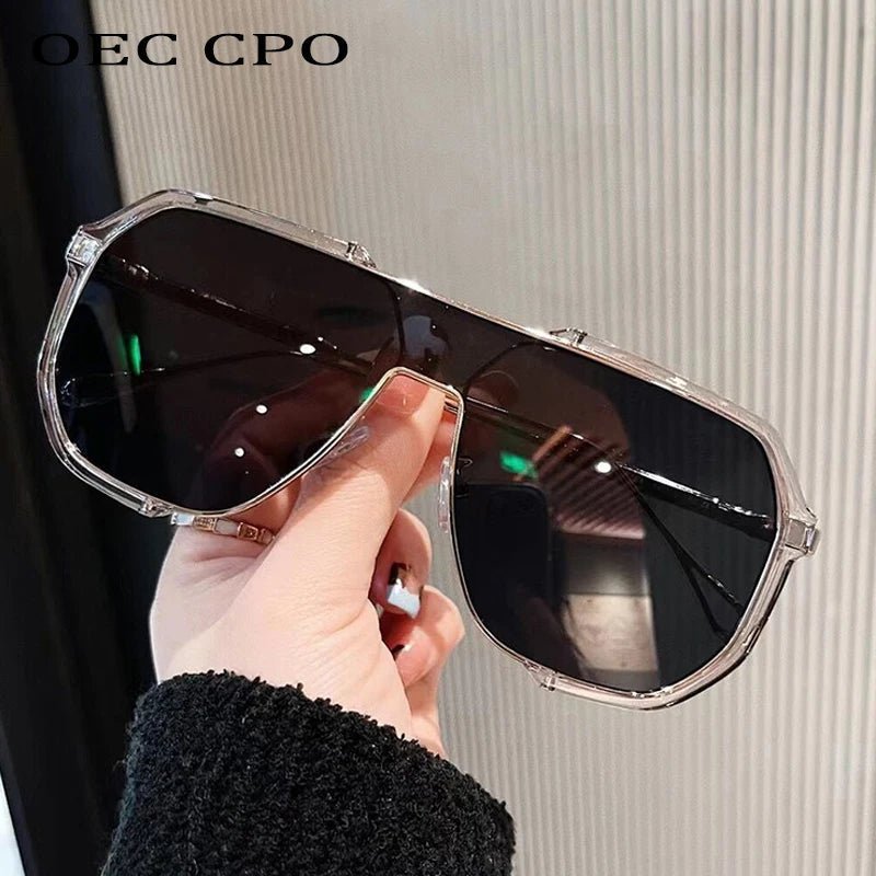 VOGUEVIEW SHADES – Übergroße quadratische Sonnenbrille mit UV400- und photochromen Gläsern
