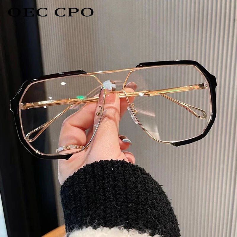 VOGUEVIEW SHADES – Übergroße quadratische Sonnenbrille mit UV400- und photochromen Gläsern