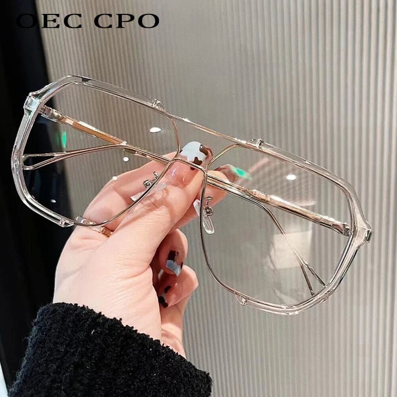 VOGUEVIEW SHADES – Übergroße quadratische Sonnenbrille mit UV400- und photochromen Gläsern