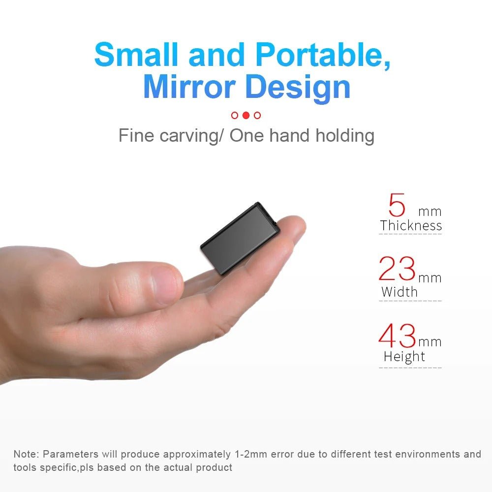 Kompakter, sprachaktivierter digitaler Audiorecorder
