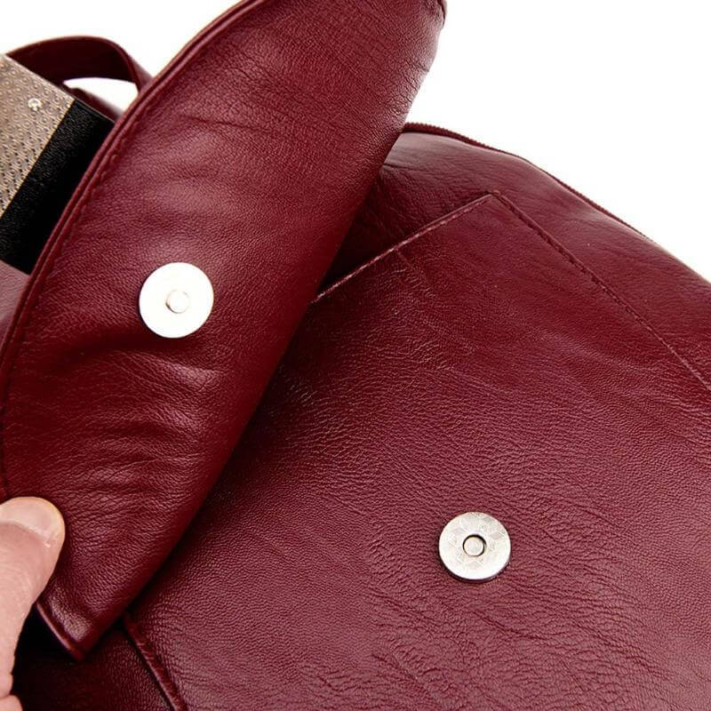 Premium Wasserabweisender Leder Rucksack für Frauen | Karnz