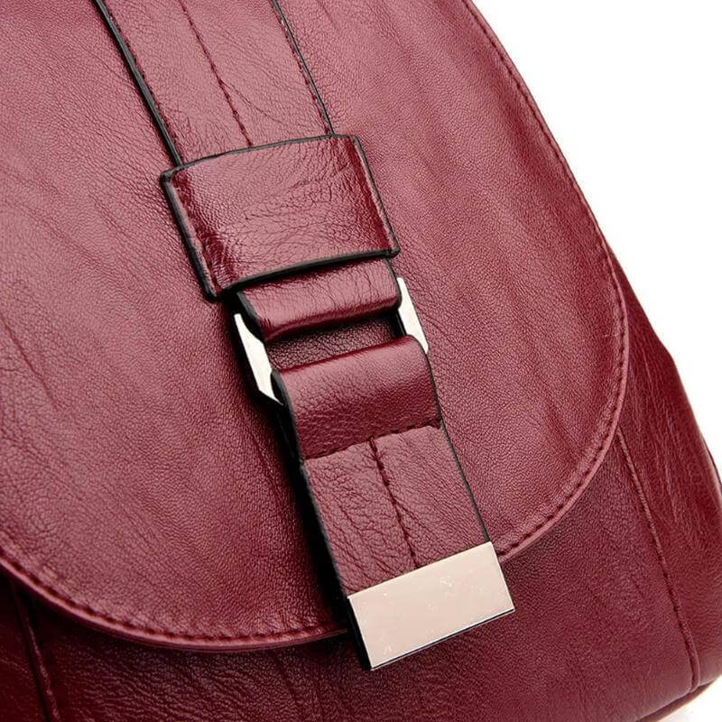 Premium Wasserabweisender Leder Rucksack für Frauen | Karnz