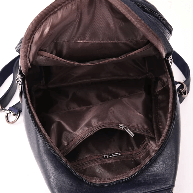 Premium Wasserabweisender Leder Rucksack für Frauen | Karnz