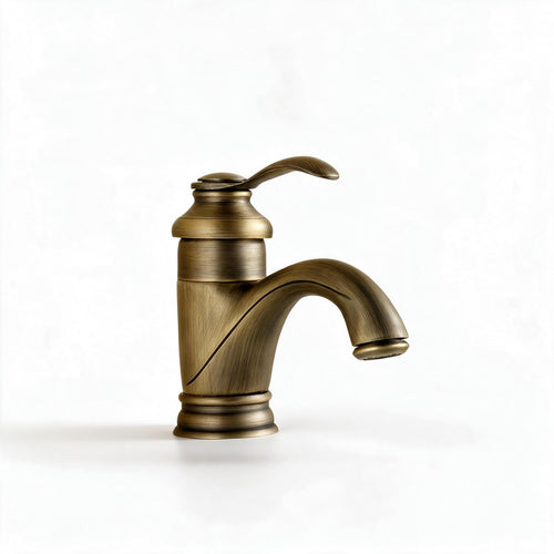 Karnz Waschtisch-Armatur aus Messing – Einhebelmischer, Antik, Schwarz oder Gold