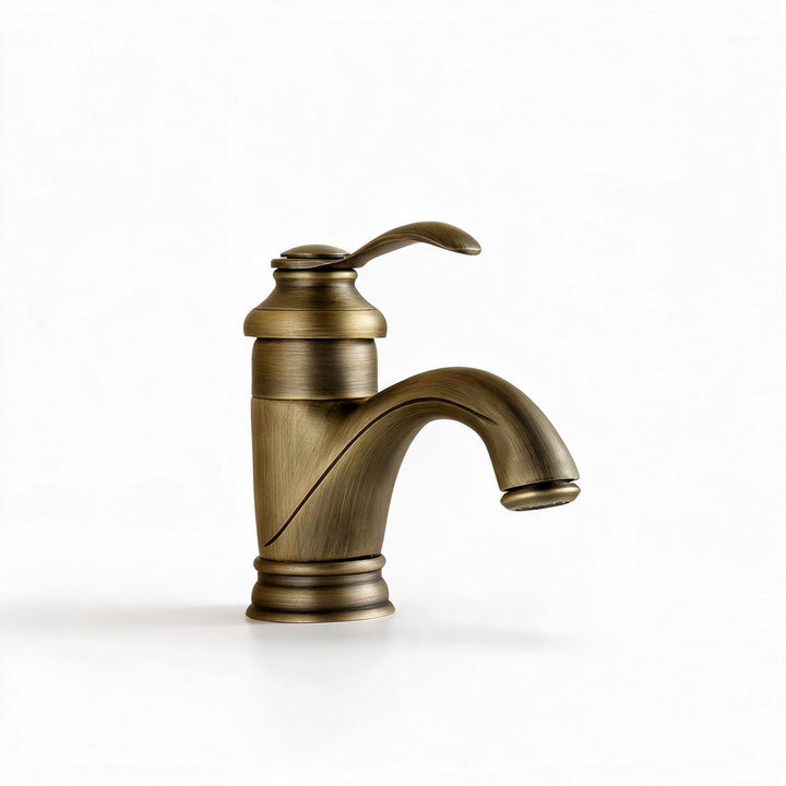 Antike Messing Wasserhahn Badezimmer Armaturen Mischbatterie Waschbecken Wasserhahn