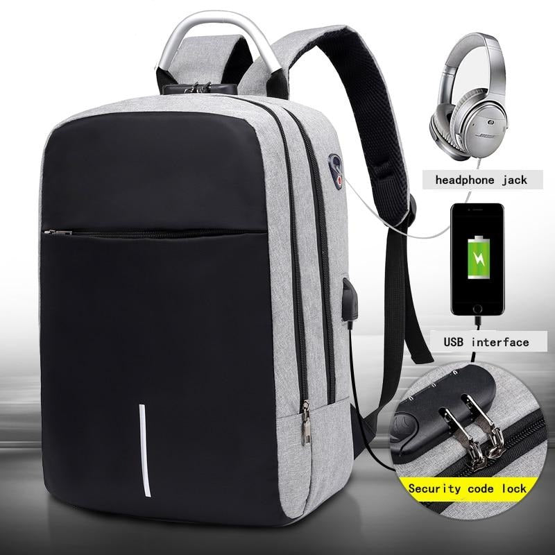 Wasserabweisender Diebstahlschutz-Rucksack mit USB-Ladeanschluss – SafeCarry | Karnz