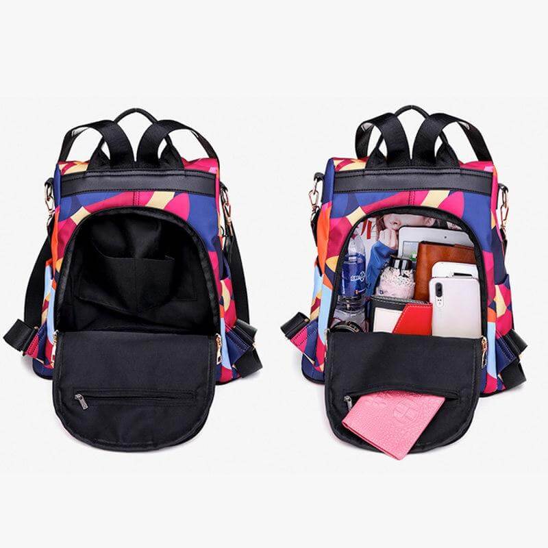 Wasserabweisender Diebstahlsicherer Damen-Rucksack mit mehreren Fächern – SafeHold | Karnz