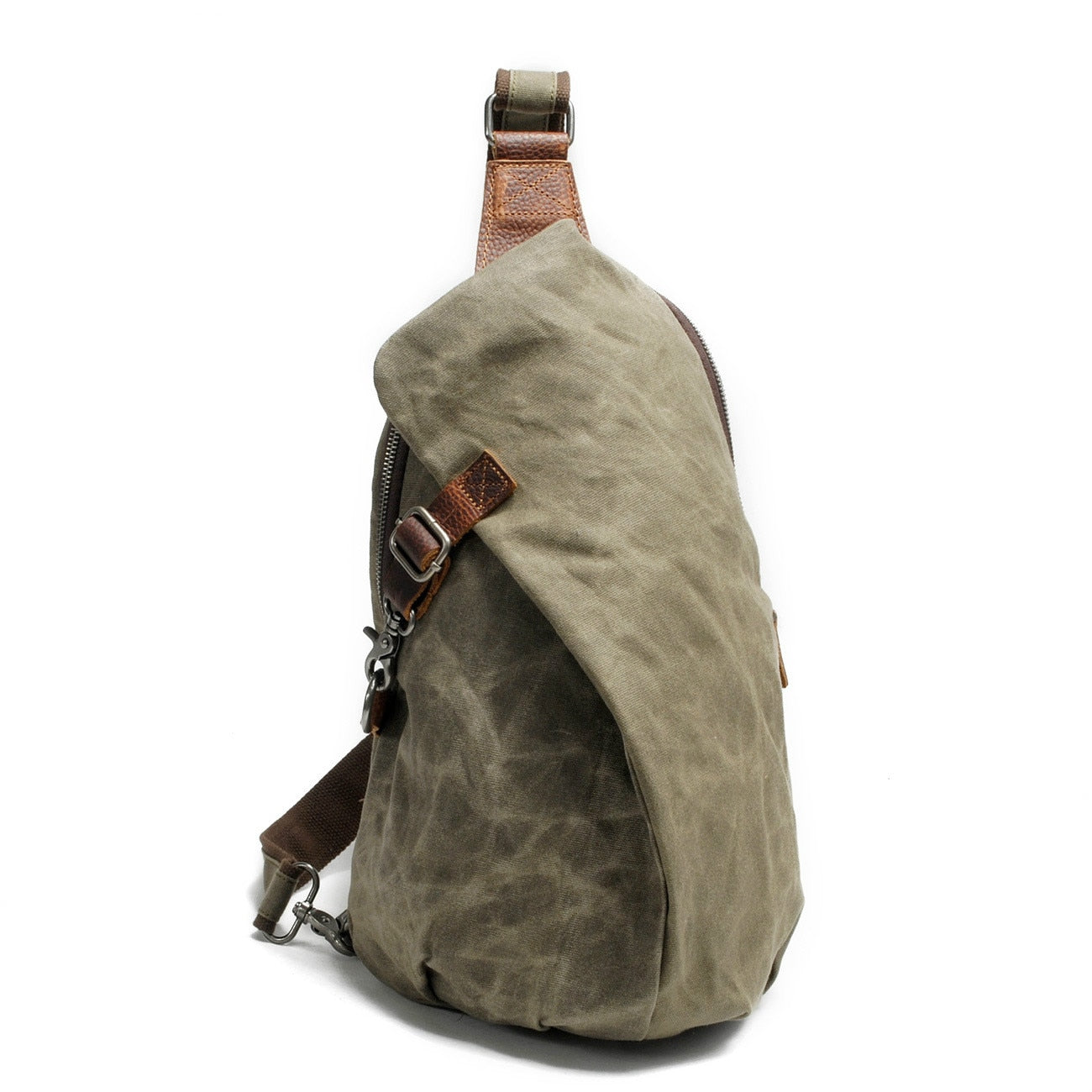 Wasserabweisende Canvas-Umhängetasche mit Diebstahlschutzfach – MultiWear | Karnz