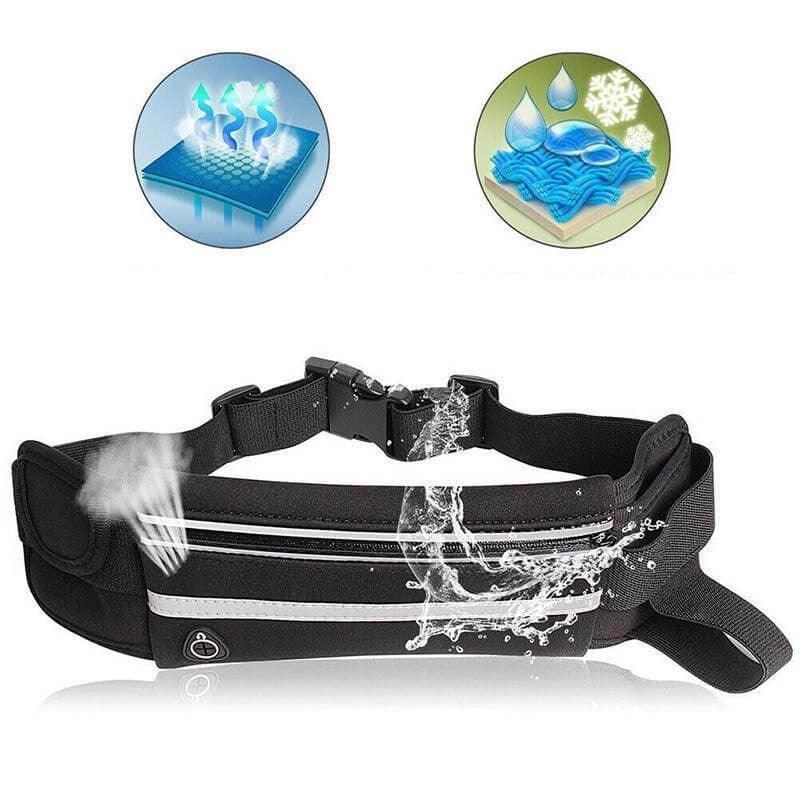 Wasserabweisender Laufgürtel – 1+1 KOSTENLOS Fitness- & Reiseaufbewahrungspack | Karnz