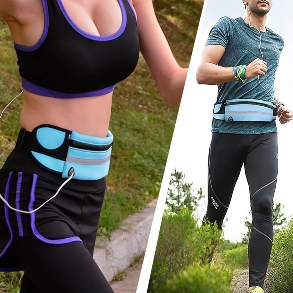 Wasserabweisender Laufgürtel – 1+1 KOSTENLOS Fitness- & Reiseaufbewahrungspack | Karnz