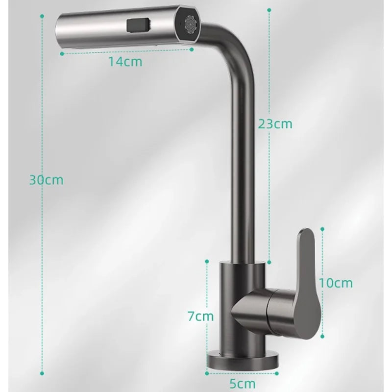 Wasserfall Küchenarmaturen Pull Out Regen Spray Badezimmer Waschbecken Wasserhahn | Karnz