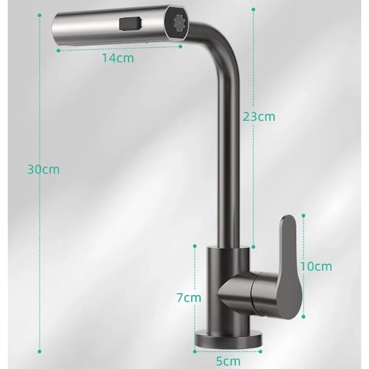 Wasserfall Küchenarmaturen Pull Out Regen Spray Badezimmer Waschbecken Wasserhahn | Karnz