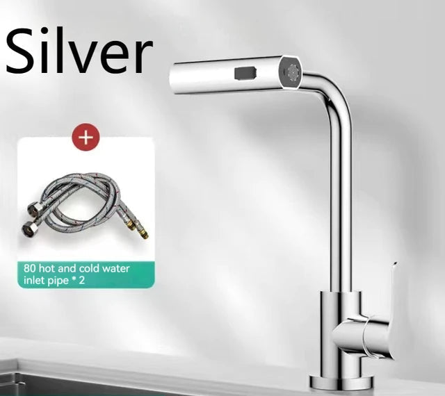Wasserfall Küchenarmaturen Pull Out Regen Spray Badezimmer Waschbecken Wasserhahn | Karnz