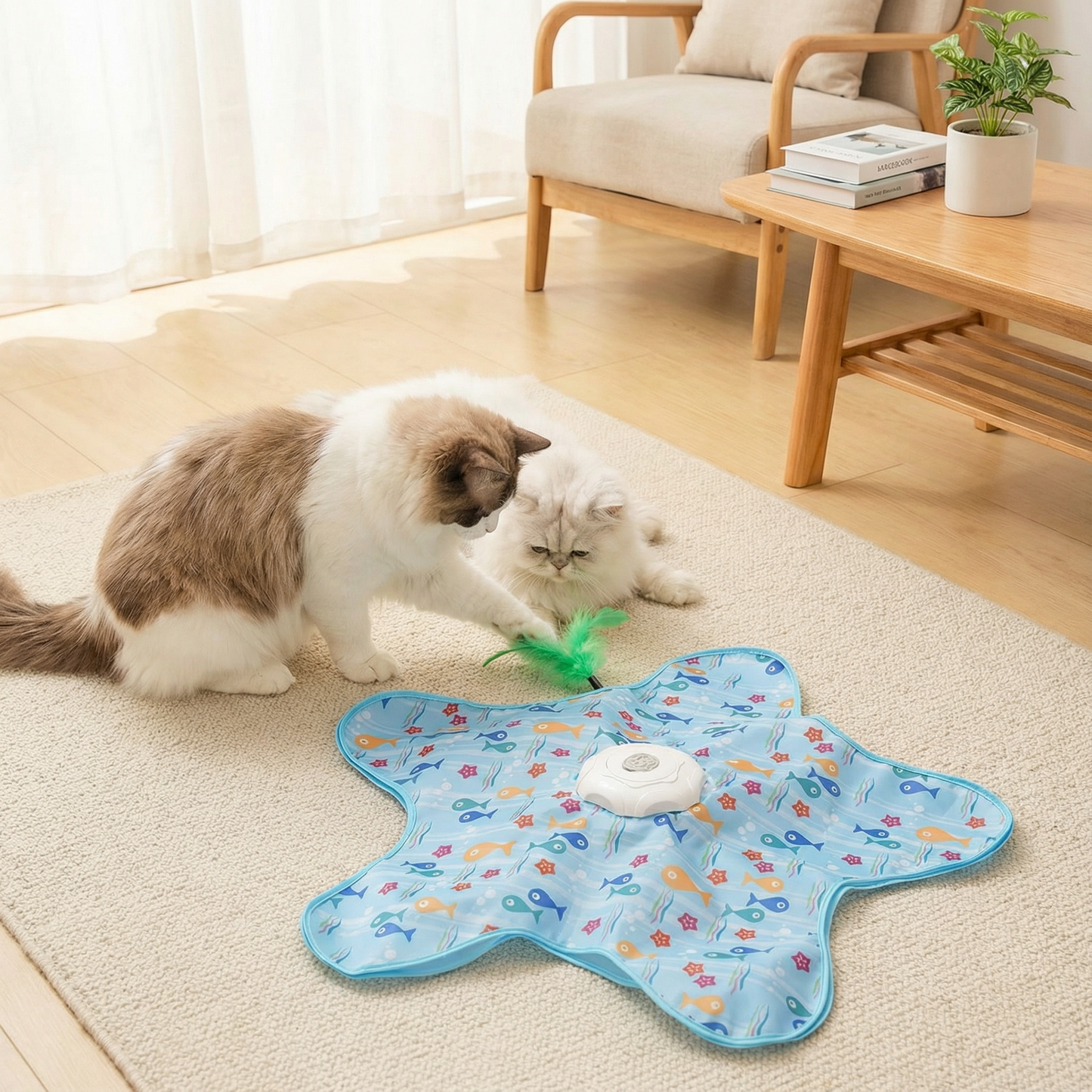 HuntingFun Pro – Automatisches Katzenspielzeug zur Stressbewältigung und Spielzeitspaß Karnz
