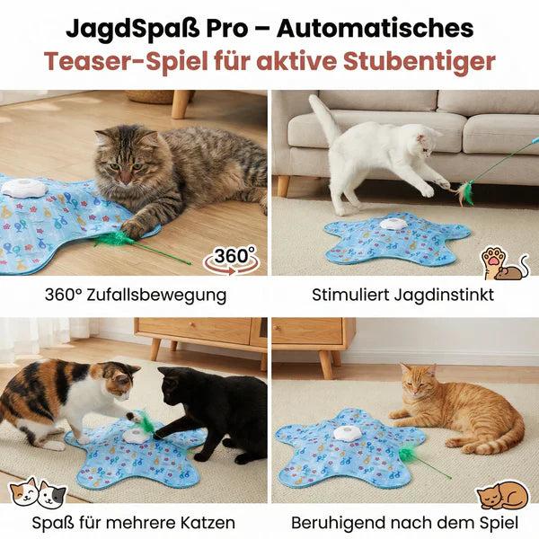 Elektrisches Verstecken und Suchen Katzenspielzeug mit Feder & Sensor Karnz